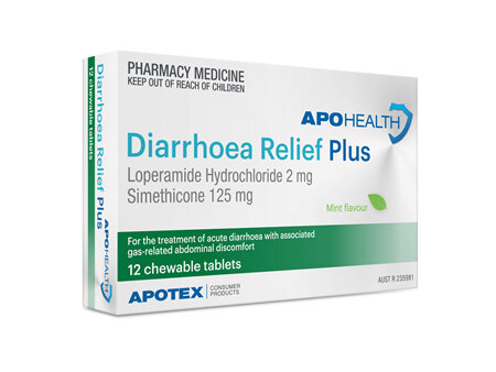 APH Diarrhoea Relief Plus 12 Tablets