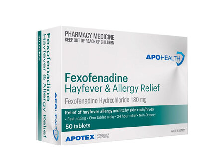APH Fexofenadine 180mg Tab Blst 50