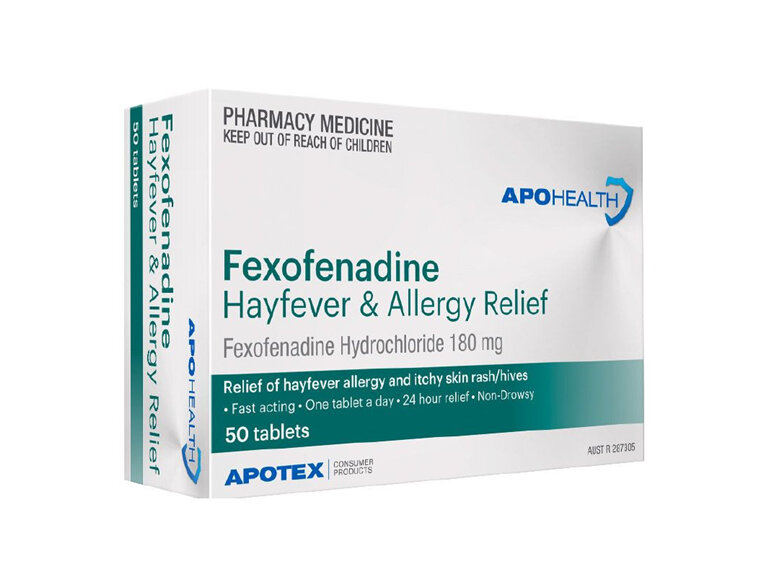 APH Fexofenadine 180mg Tab Blst 50
