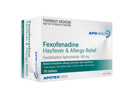 APH Fexofenadine 180mg Tab Blst 70