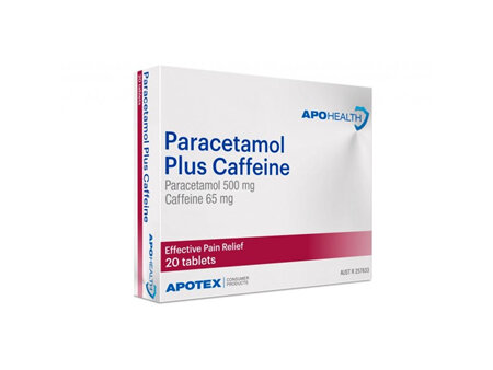 APH Paracetamol Plus Caffeine Tablets 20