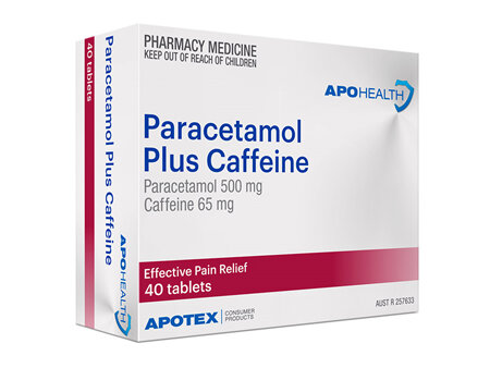 APH Paracetamol Plus Caffeine Tablets 40