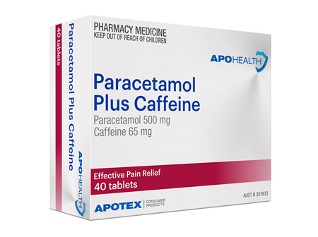APH Paracetamol+Caff Tab 500/65mg40