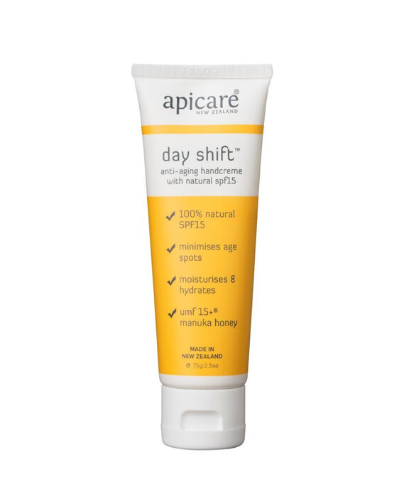 Apicare Dayshift Anti-Aging Hand Creme with Natural SPF15 75g