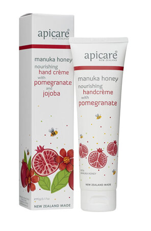 Apicare Manuka Honey Nourishing Hand Creme with Pomegranate and Jojoba 90g
