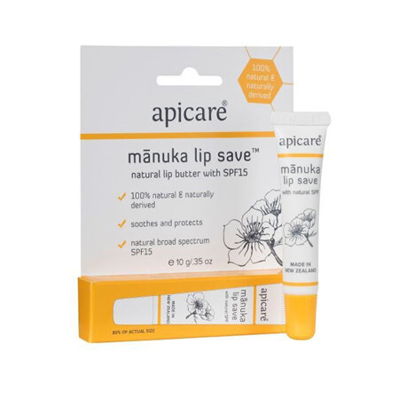 Apicare Manuka Lip Save Natural Lip Butter with SPF15