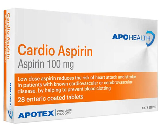 Apohealth Cardio Aspirin Ec Tablet Blister Pack 28