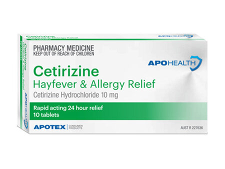 Apohealth Cetirizine Hayfever & Allergy Relief Tablet 30