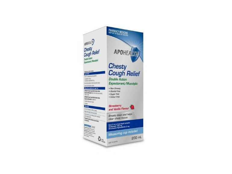 Apohealth Chesty Cough Relief Expectorant/Mucolytic 200ml