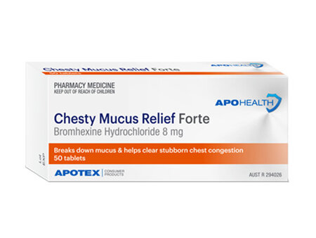 Apohealth Chesty Mucus Relief Forte Tabs Blister Pack 100