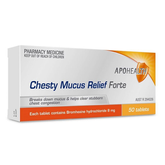 Apohealth Chesty Mucus Relief Forte Tabs Blister Pack 50