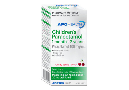 Apohealth Children's Paracetamol 1 Month To 2 Years 20ml