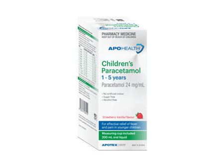 Apohealth Children's Paracetamol 1 To 5 Years 200ml