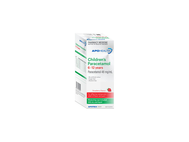 Apohealth Children's Paracetamol 6 To 12 Years 200ml