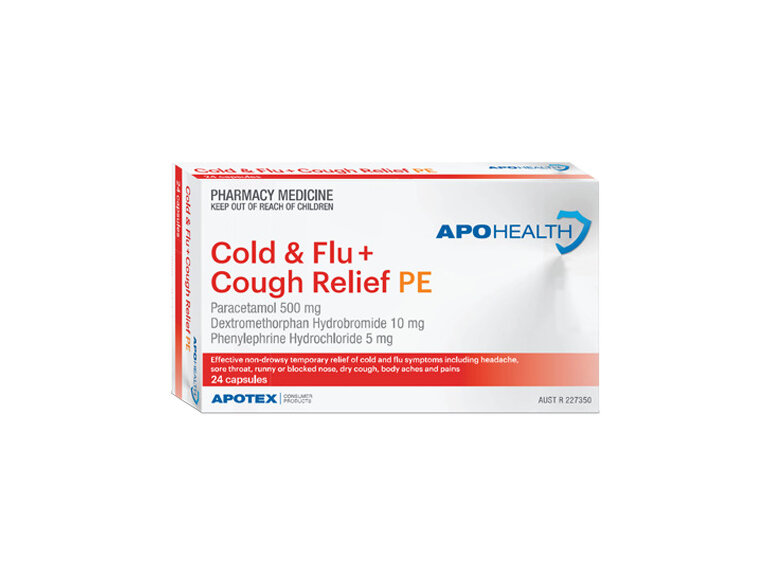 Apohealth Cold & Flu + Cough Relief Pe Capsule Blister Pack 24