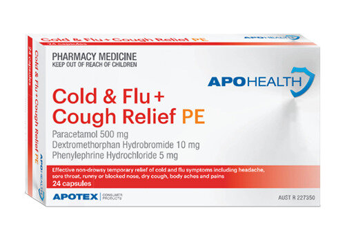 Apohealth Cold & Flu + Cough Relief Pe Capsule Blister Pack 24