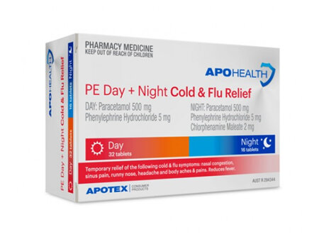ApoHealth Cold + Flu Relief Day & Night Tablets 48 Pack
