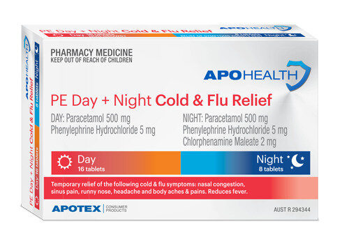 Apohealth Cold & Flu Relief Pe Day/Night Tabs Blister Pack 48