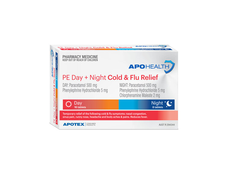 Apohealth Cold & Flu Relief Pe Day/Night Tabs Blister Pack 48