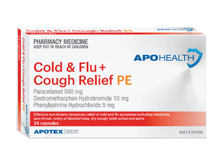 Apohealth Cold & Flu Relief Pe Day/Night Tabs Blister Pack 24