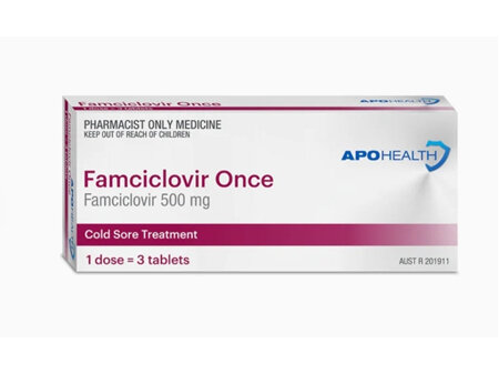 APOHEALTH Famciclovir Once 500mg 3s