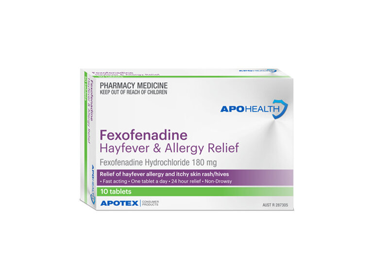 Apohealth Fexofenadine 180 Hayfever & Allergy Relief Tablet 30