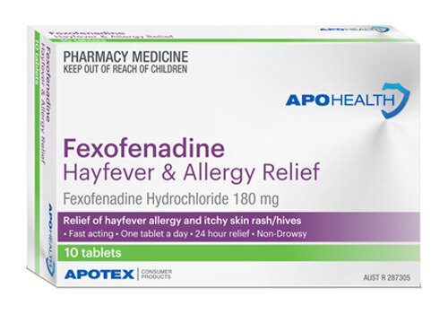 Apohealth Fexofenadine 180 Hayfever & Allergy Relief Tablet 30