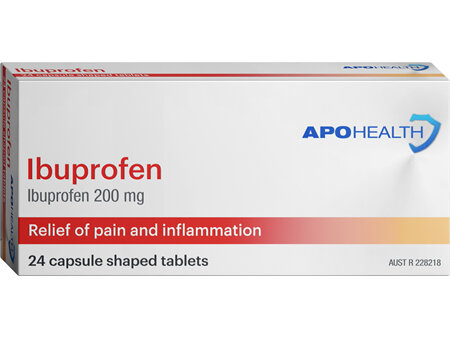 APOHEALTH Ibuprofen Caplet Blister Pack 24