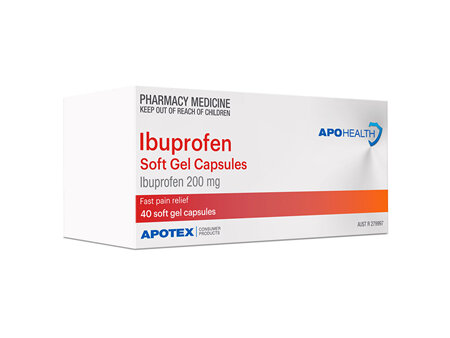 Apohealth Ibuprofen Soft Gel Capsules 200mg 40