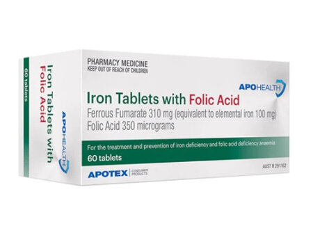 Apohealth Iron With Folic Acid Tabs 60