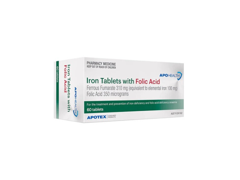 Apohealth Iron With Folic Acid Tabs 60