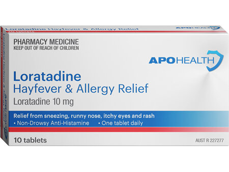 APOHEALTH Loratadine Hayfever & Allergy Relief Tablet Blister Pack 10