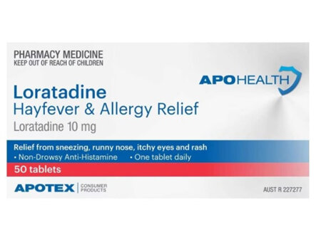 Apohealth Loratadine Hayfever & Allergy Relief Tablet 50