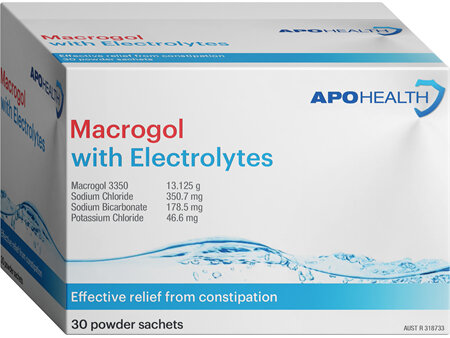 APOHEALTH Macrogol Plus Electrolytes 13.125G Sachets 30