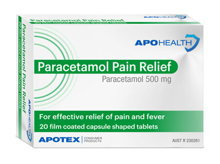 Apohealth Paracetamol Pain Relief Caplets 500mg 20