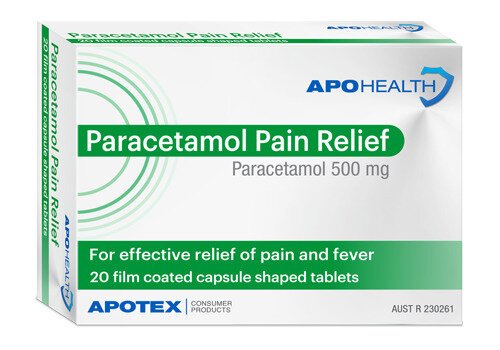 Apohealth Paracetamol Pain Relief Caplets 500mg 20