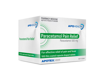 ApoHealth Paracetamol Pain Relief Tab 100 Pack