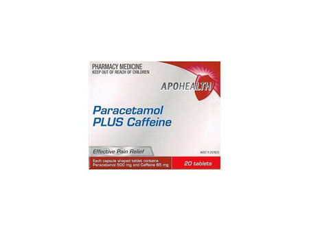 Apohealth Paracetamol Plus Caffeine Tablets 20