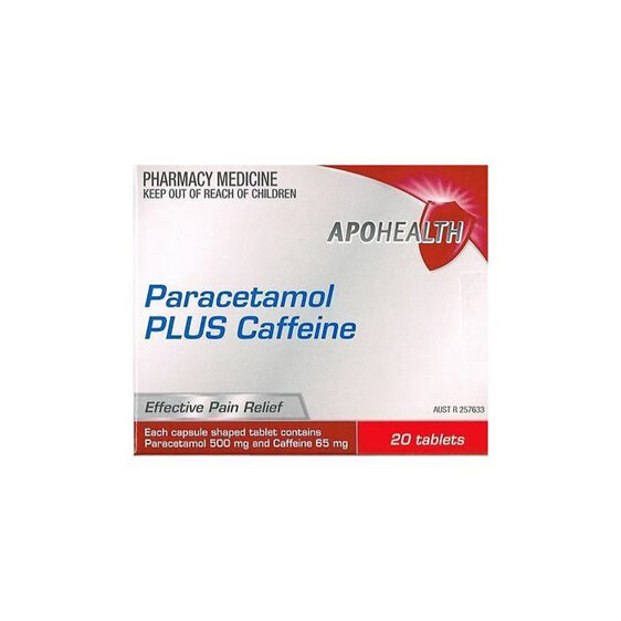 Apohealth Paracetamol Plus Caffeine Tablets 20