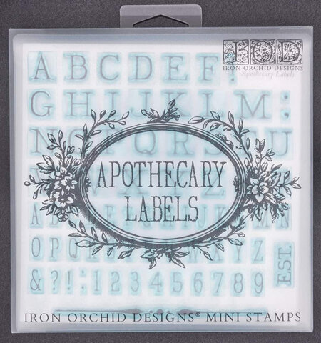 Apothecary Labels IOD Stamp