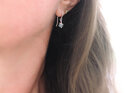 Aquamarine march blue birthstone rosehip earrings lily griffin nz jewellery