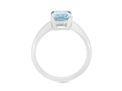 aquamarine white gold ring