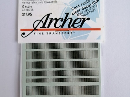 Archer Fine Transfers 1/48 Assorted Louvers O Scale (AR88055)