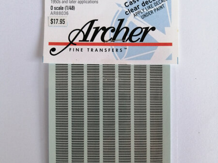 Archer Fine Transfers 1/48 Resin Louvers O Scale (AR88036)