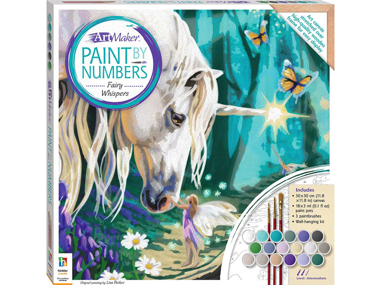 Art Maker Paint by Numbers Fairy Whispers kids activity hinkler unicorn