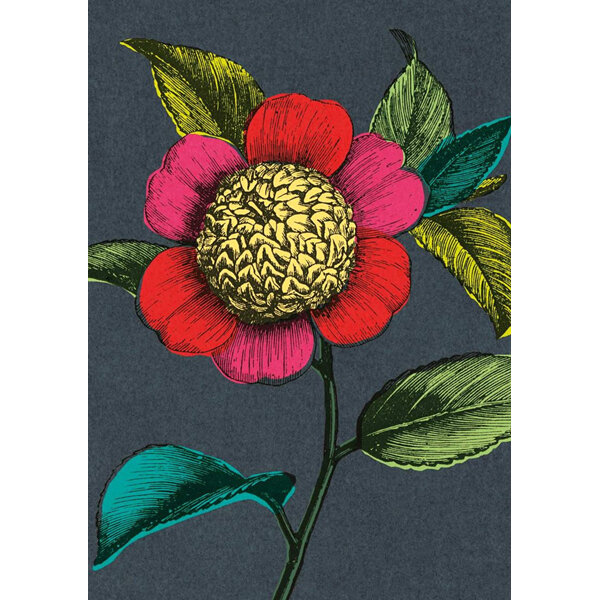 Art Press - Colourful Camellia Card
