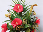 #artificialflowers#fakeflowers#decorflowers#fauxflowers#arrangement#red#hibiscus