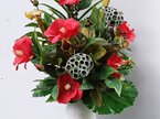 #artificialflowers#fakeflowers#decorflowers#fauxflowers#arrangement#red#hibiscus