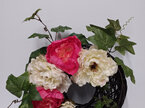 #artificialflowers#fakeflowers#decorflowers#fauxflowers#wreath#cane#pink#white