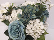#artificialflowers#fakeflowers#decorflowers#fauxflowers#arrangement#teal#white
